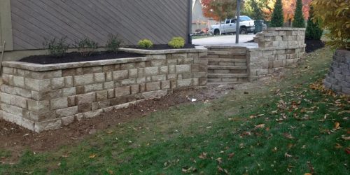 Retaining Wall, Landscaping Wall, Stone Wall, Flower Bed, Rock Wall, Hardscaping, Outdoor Living, Free Estimate